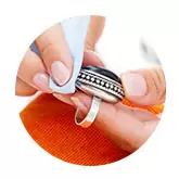 Homemade jewelry cleaner used on a ring. Homemade jewelry cleaner used on a ring.
