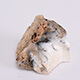 Rough cut dendritic agate.
