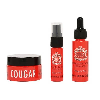 COUGAR by Paula Dunne Hyaluronic Acid Day & Night Cream, Eye Serum, Facial Oil
