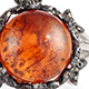 Baltic amber ring.